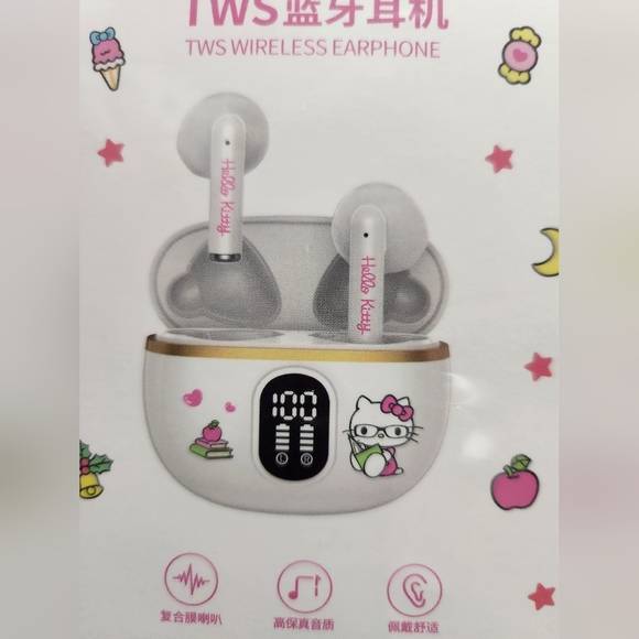 HELLO KITTY TWS WIRELESS EARPHONES - Picture 4 of 7